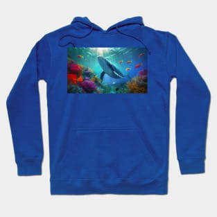 Ocean underwater scene Hoodie